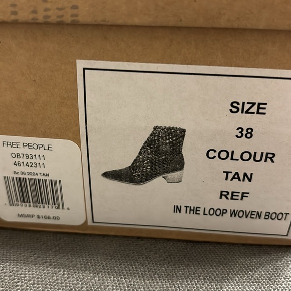 Free people loop woven boots size 38 - Picture 7 of 8